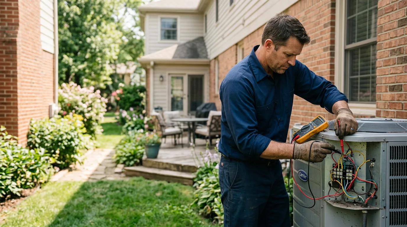 HVAC technician working near Glendora, NJ